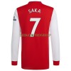 Original Fußballtrikot Arsenal Bukayo Saka 7 Heimtrikot 2021-22 Langarm Für Herren